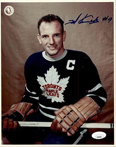 Тед Кенеди подписа Торонто Мейпъл Лийфс В Залата на славата на 8x10 Снимка JSA COA - Снимки на НХЛ с автограф