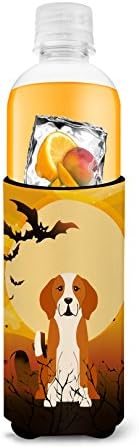 Carolin's Treasures BB4376MUK Хелоуин English Foxhound Ултра-Обнималка за тънки кутии, Ръкав-охладител за консерви, Може да се Пере в