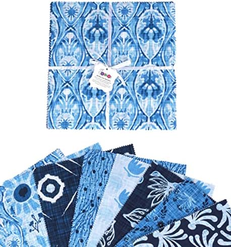 Комплект от памучен плат с принтом под формата на 10-инчов блокове Soimoi, определени за капитониране, очарователни площади, определени