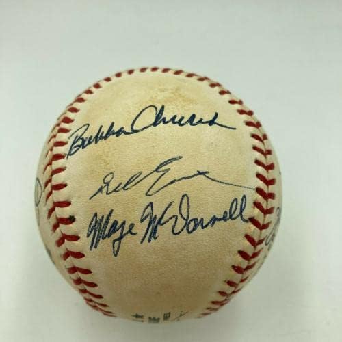 1950 г Philadelphia Phillies Магически Kids NL Team Champions Подписа бейзболен PSA DNA - Бейзболни топки С Автографи
