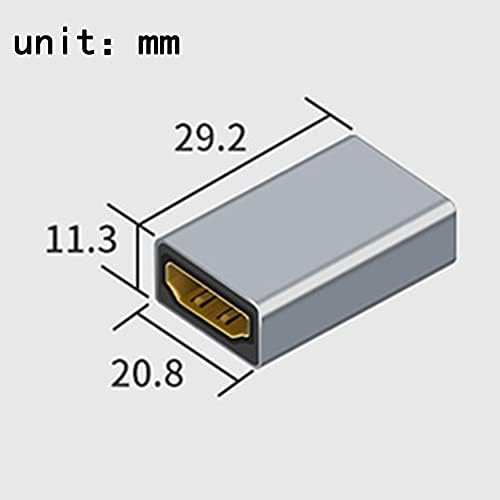 rgzhihuifz HDMI Адаптер за свързване на до гнездото HDMI (2 опаковки), удължителен кабел HDMI от жена на жена 4K, HDMI, Конектор за HDMI,
