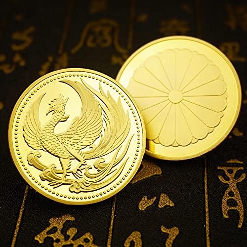 Adacryptocoincryptocurrency Любима Монета Япония Феникс Хризантема Възпоменателна Монета Позлатен Виртуална Монета Занаяти Щастливата