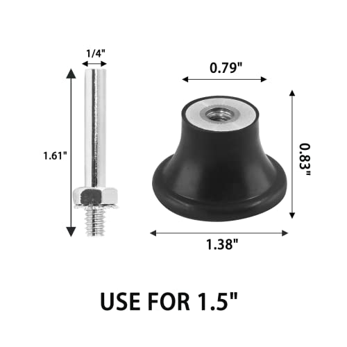 Държач на дискове Litoexpe 1,5 инча за Roloc, 2 комплекта Быстросменных дискови дюзи за полиране, шлайфане и подготовка на повърхността,
