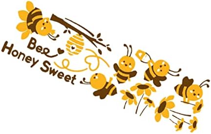 BESPORTBLE 1бр Beenies Сладки Мультяшные Пчелите Стикери За Стена Малка Пчела Стикер На стената Стикер На стената Мультяшное Прозорец Пчелите Стикери За Стена Пчелен Декор