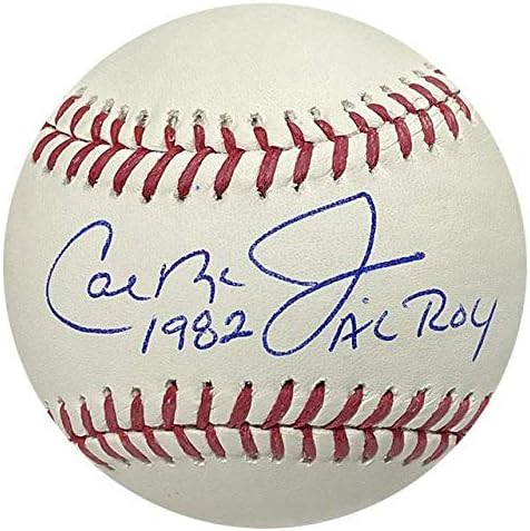 Кал кал ripken младши 1982 ЕЛ РОЙ Играта на топка с автограф (PSA) - Бейзболни топки с автографи