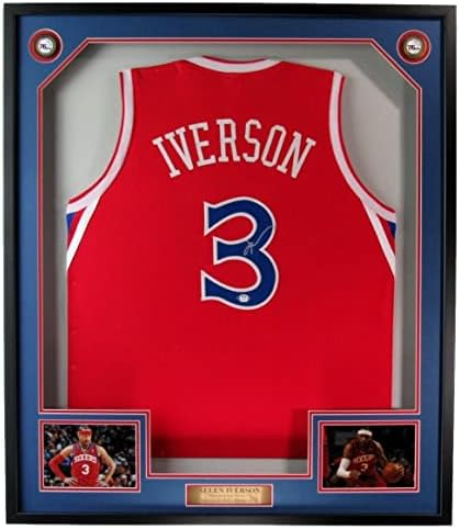 Баскетболно Майк Allen Iverson HOF с Автограф на 76-ърс В рамката на PSA/DNA 177715 - Баскетболни топки с автографи