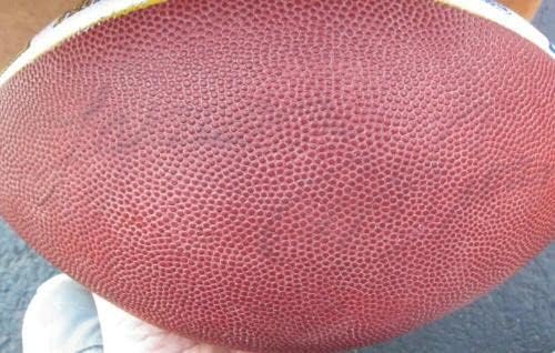 Лин Суон подписа договор с MVP на супербоул X Стийлърс NFL по график на Футболен мач PSA / Футболни топки С ДНК-Автограф