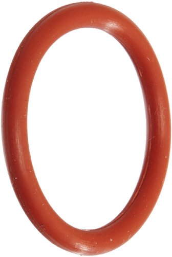 Силиконово о-пръстен 203, Дюрометр 70А, Червено, 5/16 ID, 9/16 OD, ширина 1/8 (опаковка по 100 броя)