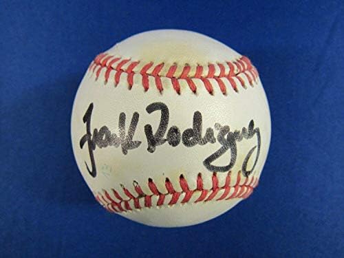 Франк Родригес Подписа Автограф Rawlings OAL Baseball B121 - Бейзболни Топки С Автографи