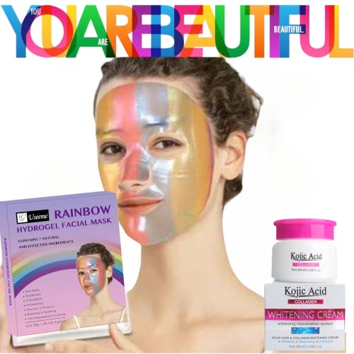 Използвайте Корейска маска Rainbow Sheet за грижа за кожата, Антивозрастную маска за лице: Хидратиращи, осветляющие Маска за лице: Лавандула,