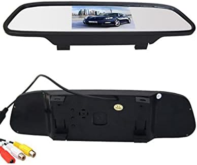 4.3-Инчов Огледало за Обратно виждане LCD Екран Авто Огледален на Монитора на Гърба на Камерата за Резервна Камера за Автомобил SUV Van