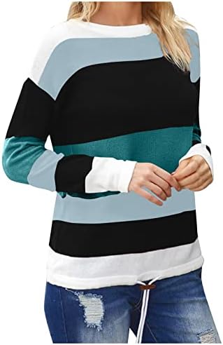 Дамски пуловери Оверсайз, Жилетки, Пуловер с открити рамене, Черно Поло, Дамски пуловер в рубчик, Дамска Мода, Цветното блокиране на