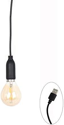 Led крушка E14 Топло бяла Свещ с мощност от 2 W 5-В, със стандартната базова линия на USB E14, капак от прозрачно стъкло, Без регулиране