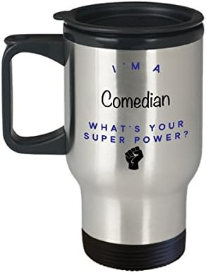 Туристическа Чаша Комик, аз съм Комик, Какво е Суперсили? Забавни Чаши За Кафе За Кариера, Идея За Подарък За Мъже И Жени-Колеги
