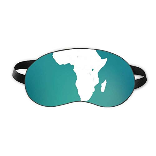 Контур На Африканския Континент Скреч Карта На Сън Щит За Очите Мека Нощна Превръзка На Очите На Сивата Чанта За Носене