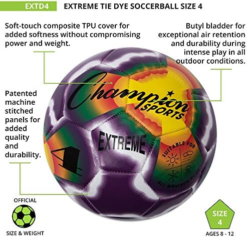 Футболна топка Champion Extreme Sports серия Composite Равенство Багрило за боядисване - Предлага се В размери от 3, 4, 5