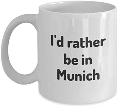 Аз Бих Предпочел Да Е В Мюнхен, На Чаша Чай, Подарък Пътник, Колега, Приятел, Германия, Чаша За Пътуване, Подарък