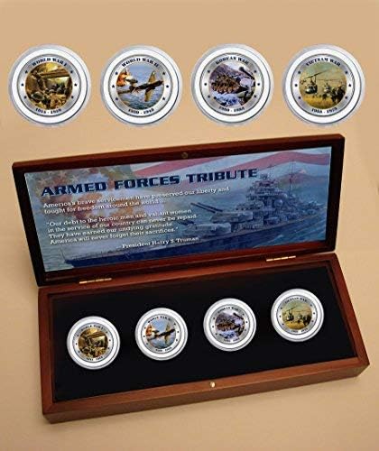 Комплект от Четири Монети на Въоръжените Сили на САЩ
