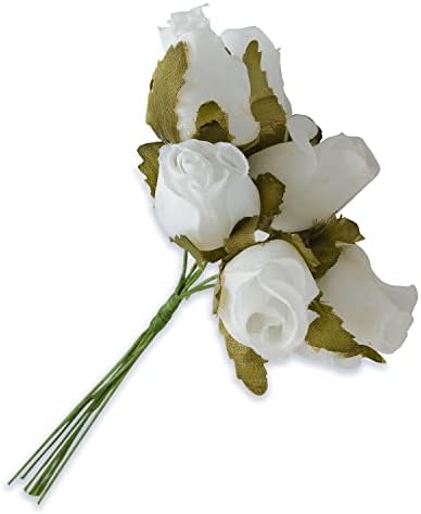 Международна изложба за цветя от плат (опаковка от 6 броя), тюл, бял