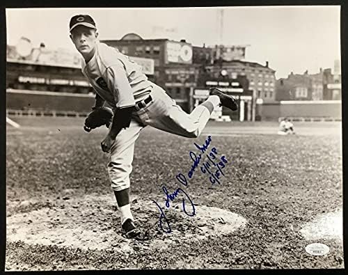 Джони Вандер Меер Подписа Снимка 11x14 Бейзбол червени, Без нападател Надпис ПГ на JSA - Снимки на MLB С автограф