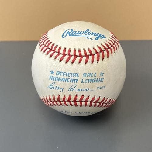 Джон Sein Милуоки Брейвз подписа бейзболен автомобил OAL B Brown с Голограммой B & E - Бейзболни топки с автографи