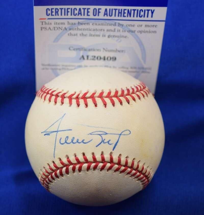 Willey Мейс PSA ДНК Coa Автограф на Националната лийг Бейзбол с Автограф на 2 - Бейзболни Топки с автографи