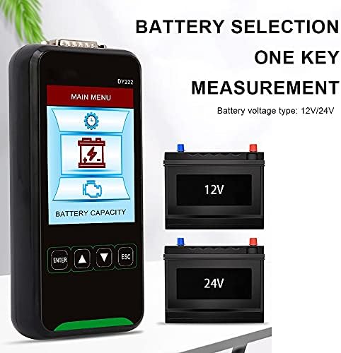 WYFDP 12/24 В DY222 Автомобилен Тестер натоварване на батерията богат на функции за Проверка на работоспособността на Батерията Автомобилен