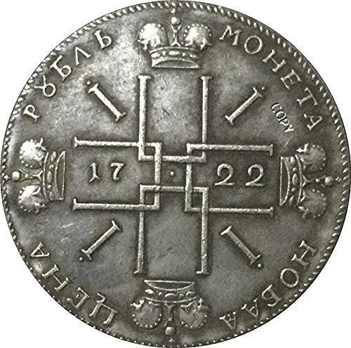 1722 Петър I В Русия Монети Копие На Копие На Декорации За Събиране На Подаръци