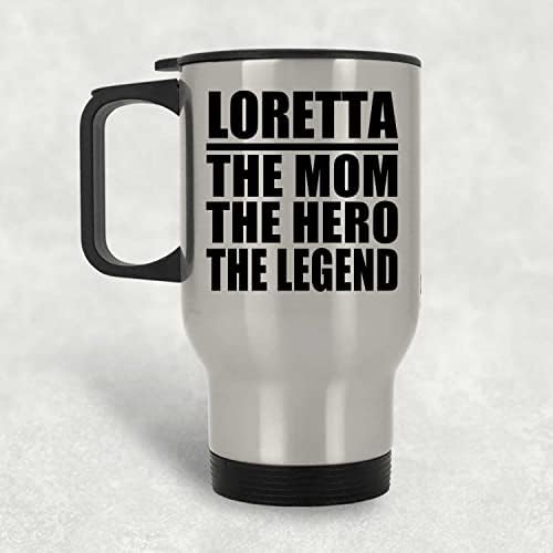 Дизайнсифи Лорета Мама Герой на Легенда, Сребърен Пътна Чаша 14 грама, на Изолиран Чаша от Неръждаема Стомана, Подаръци за Рожден Ден,