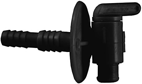 JR Products 04-62415 Черно Водосточни кран (с двойно зазубрином)