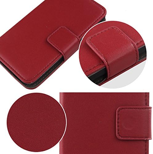 Калъф от естествена кожа Gukas за Fairphone 4, чантата 6,3 премиум-клас, флип-надолу защитна капачка, кожен калъф със слот за карта (тъмно