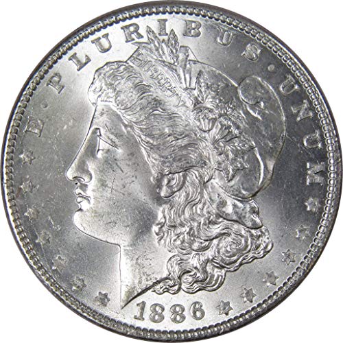 Монета 1886 г. Morgan Dollar BU Very Choice от необращенного монетния двор на Щата 90% Сребро на стойност 1 долар на САЩ