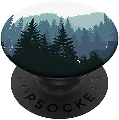 Планински бор сцена Тюркоаз горски модел за жени, мъже PopSockets С Възможност за смяна на PopGrip