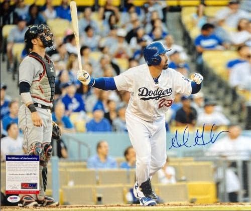 Адриан Гонсалес Лос Анджелис Доджърс, Подписано Снимка 16x20 PSA 6A53788 - Снимки на MLB с автограф