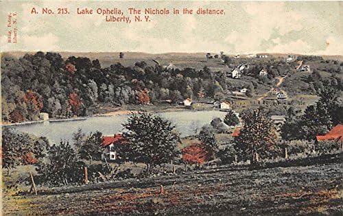 Езерото Офелия Никълс В Далечината Либърти В Ню Йорк, Пощенска Картичка
