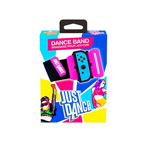 Just Dance 2021 - Официалната танцова група - Нарукавная превръзка, с Гривна на китката за контролер JoyCon, Регулируема Еластична маншет с един слот за Nintendo Switch Joy-Cons (Nintendo Switch