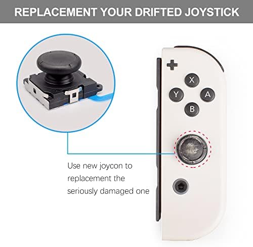 Подмяна на джойстик Joycon, Комплект за ремонт Joycon, Комплект инструменти за смяна на джойстик за ремонт VGBUS за Switch lite и контролер на Nintendo Joycon (4 опаковки)