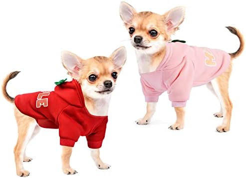 Пуловер за кучета, Hoody, Зимни Пуловери за малки Кученца, на Малки Кучета, за Момичета, Чихуахуа, йоркширски Териери, връхна дреха за студено време и Топли Свитшоты за