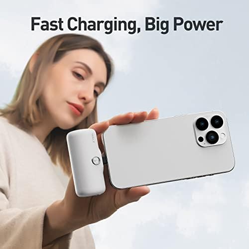 Преносимо Зарядно iWalk 4800 mah-Power Bank Бързо Зареждане за iPhone Led Дисплей, 20 W USB C Блок за бързо зареждане
