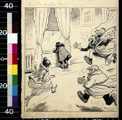 Снимка на исторически находки: А ето и Въглища!,За въгледобивната промишленост,в Стачка,Семейство,Хърбърт Джонсън,Карикатура,c1922