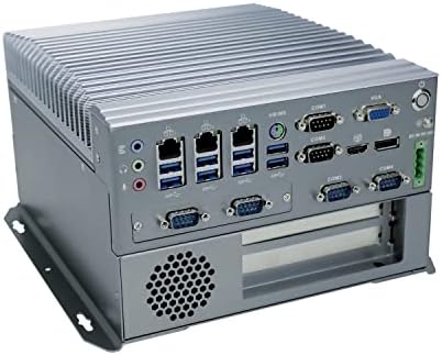 Индустриален КОМПЮТЪР без вентилатор HUNSN, Мини-компютър, IPC, I7 6700T, Windows 11 / Linux Ubuntu, IX04, VGA, DP, HDMI, 6 x COM, 3 x LAN, слот PCIE X16, PCI, DC Финикс, от 9 до 36, 32 Gb памет, 512 GB SSD, 1 TB твърд диск