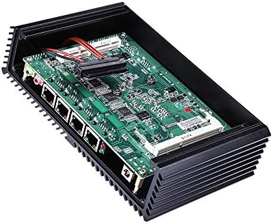 Мини Настолен рутер InuoMicro G5005L с 8 GB оперативна памет Ddr3, 32 Gb SSD памет, Wi-Fi, Безвентиляторный мини Компютър с 4 локални мрежи, Core I3-5005U, Двуядрен, 2 Ghz, Рутер, защитна Стена з