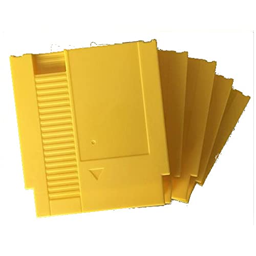 Classicgame Жълт цвят 72 Контакт Замяна на Играта Касета Пластмасова Обвивка За NES 5 бр./компл.