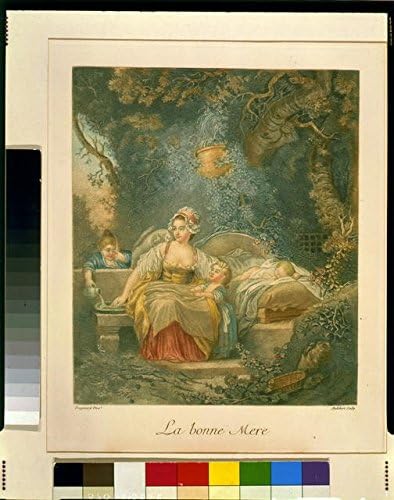 Исторически находки Снимка: La bonne Mere, майка, ухаживающая за три деца,1780-1800, Одебер, Фрагонар