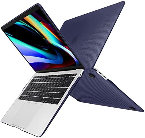 2022 Актуализиран калъф, изработени от въглеродни влакна MEEgoodo за MacBook Pro 13 инча, Калъф с чип M2 2021 2022 2020 Нов A2338 M1 A2251 A2289 Твърд Калъф с клавиатура, съвместима с MacBook Pro 13 Кал
