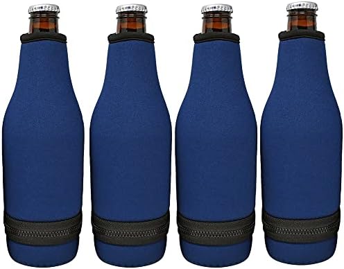 Ръкави за бирени бутилки TahoeBay - Долу лесно са на цип - Капачки-охладители с неопреновой изолация, Подходящ за стандартни бутилки