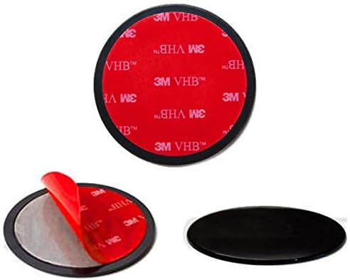 Универсалният диск за табло Navitech 80 мм (Twin Pack) с кръгла лепило, съвместим с вендузи за предното стъкло, Съвместим с Garmin Drive