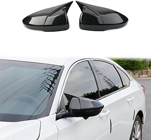 Капачки за огледала Mactoom в стил Бичи рога, Съвместими с Honda Accord 10-то поколение 2018-2022, Режийни Капаци огледала за обратно виждане (въглеродни влакна)