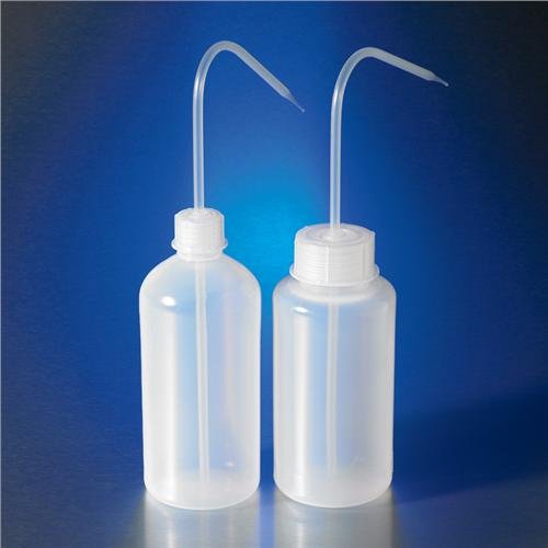 За многократна употреба Тесен бутилка за изплакване на устата от полиетилен ниска плътност (LDPE) Corning 1300P-500 с винт капачка от полипропилен GL-25, с капацитет от 500 мл (12 п