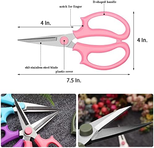 Градинска ножица за почистване, Професионални Ножици за Цветя, Цветни Ножица за цветя с Удобни дръжки, Висококачествени Цветни Ножици
